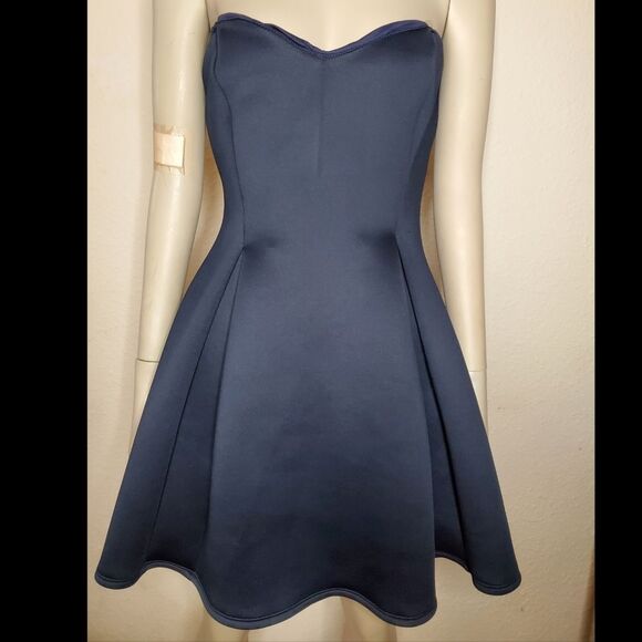 Charlotte Russe Dark Blue Tube Dress - Picture 1 of 5